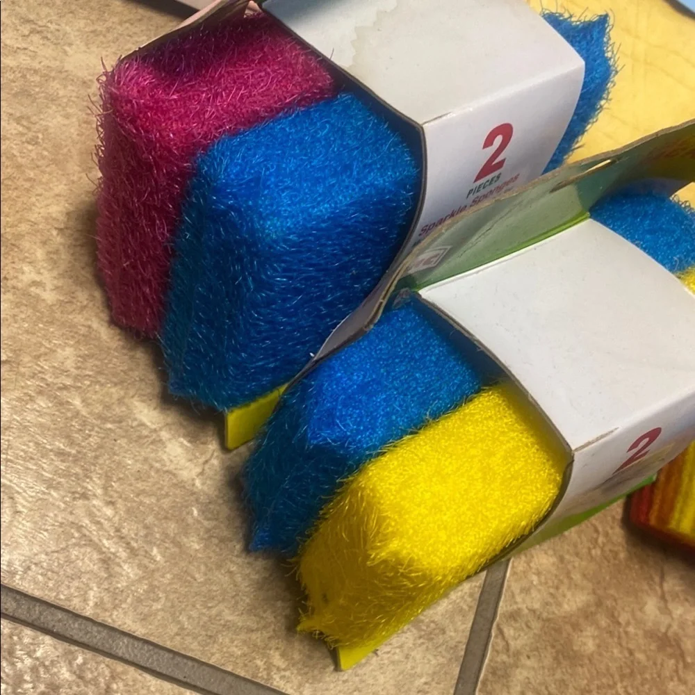 Microfiber Cleaning Cloth Set -  NWT Scrubbing  Extra Long Gloves Dusting